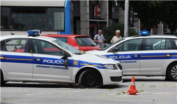 Na policijski auto u vožnji palo stablo - policajci neozlijeđeni