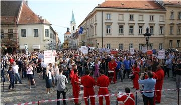 Prosvjedna akcija "Hrvatska može bolje - bez vas"