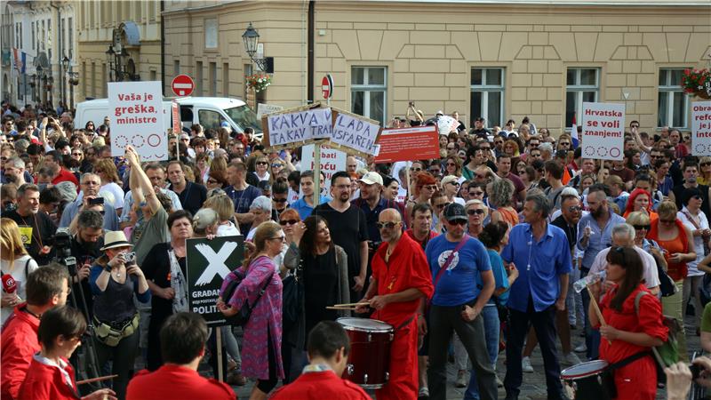 Prosvjedna akcija "Hrvatska može bolje - bez vas"