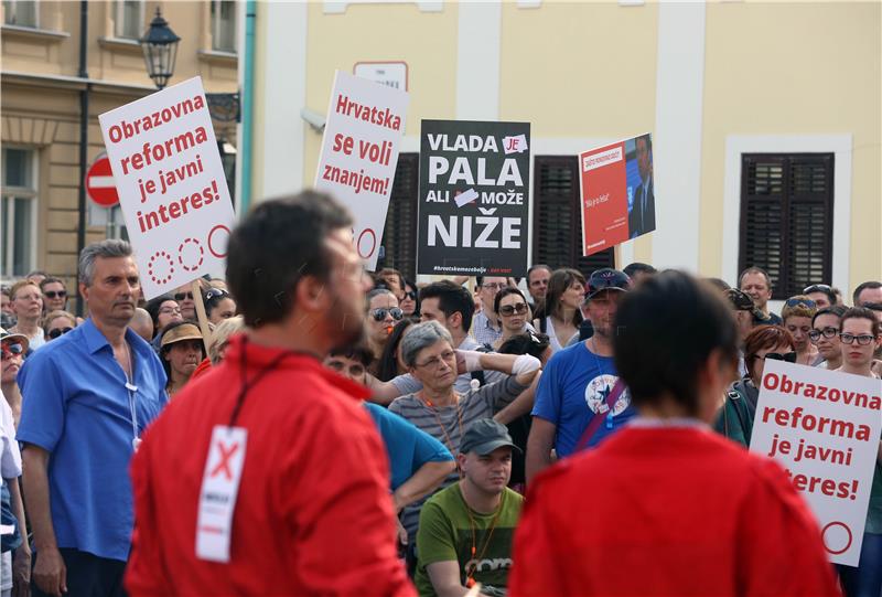 Prosvjedna akcija "Hrvatska može bolje - bez vas"