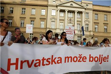 Prosvjedna akcija "Hrvatska može bolje - bez vas"