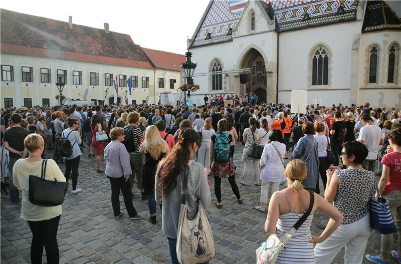 Prosvjedna akcija "Hrvatska može bolje - bez vas"