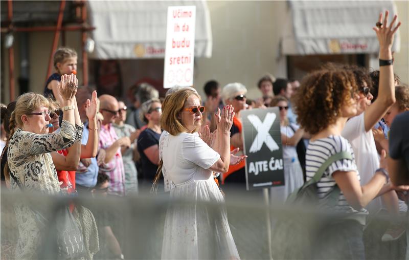 Prosvjedna akcija "Hrvatska može bolje - bez vas"