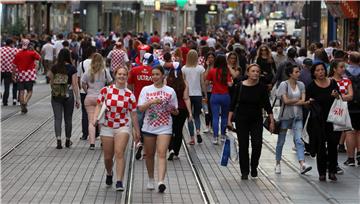 EURO 2016: Hrvatski navijači u Zagrebu