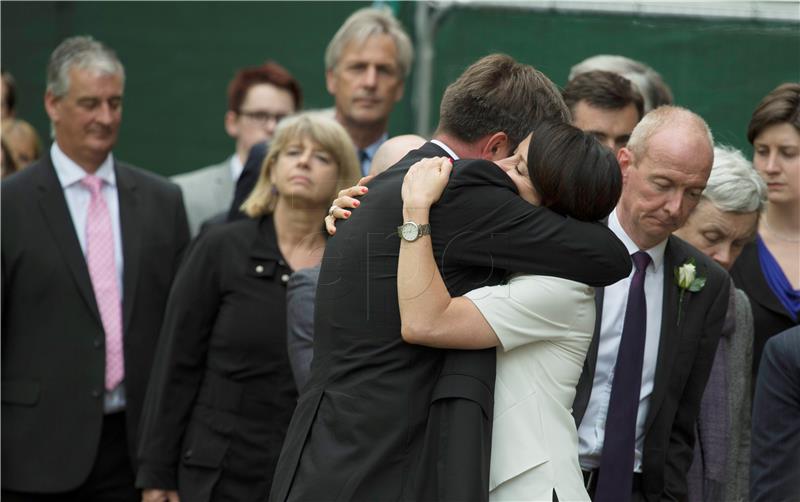 BRITAIN COX MURDER MEMORIAL SERVICE