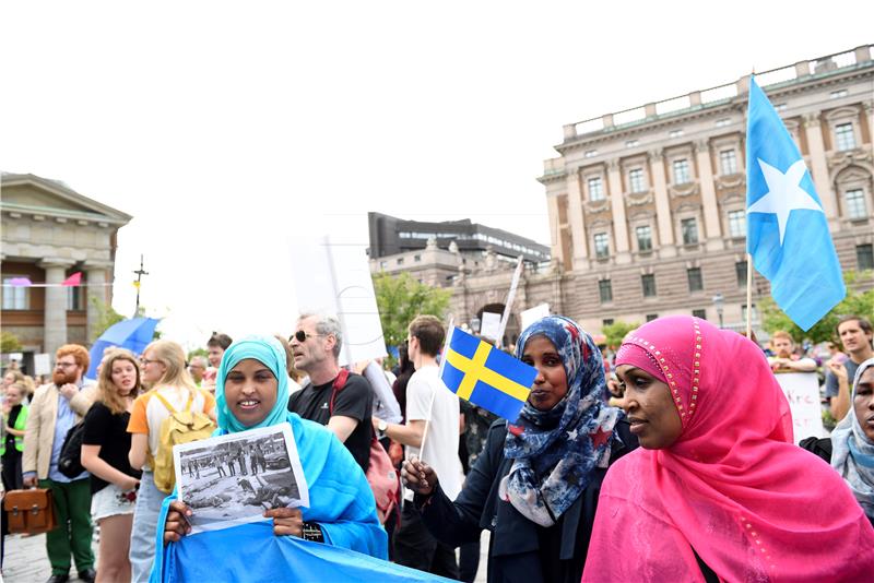 SWEDEN REFUGEES MIGRATION PROTEST