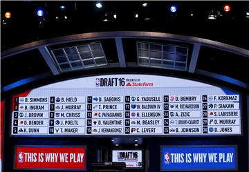 USA NEW YORK NBA DRAFT