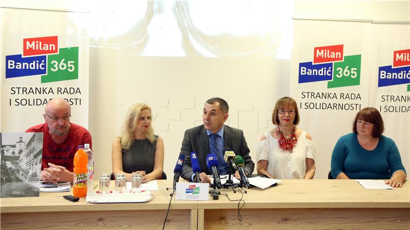 Konferencija za medije stranke Bandić Milan 365 - Stranka rada i solidarnosti