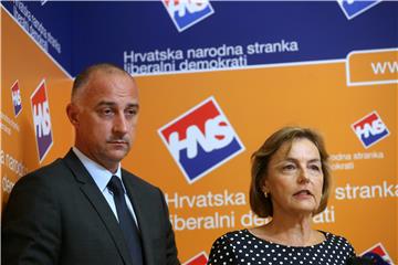 HNS: Ivan Vrdoljak i Vesna Pusić održali konferenciju za medije