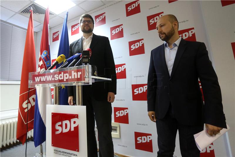 SDP: Grbin i Zmajlović održali konferenciju za medije