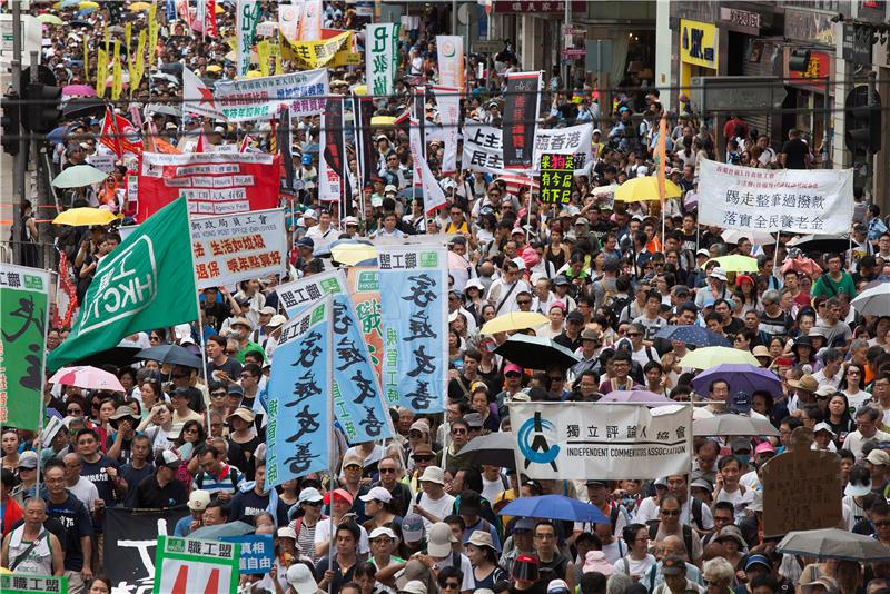 CHINA HONG KONG ANNUAL  JULY 1ST PRO-DEMOCRACY MARCH