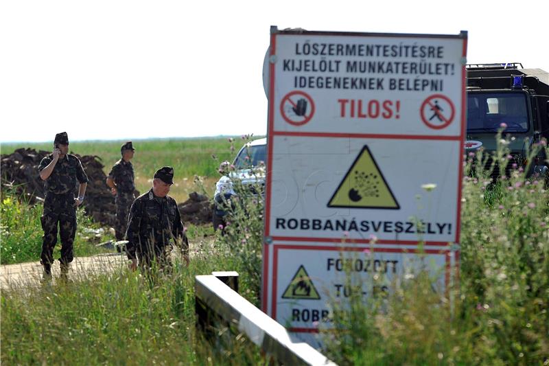 HUNGARY WWII BOMB EXPLODES