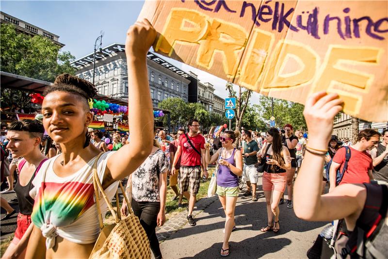 HUNGARY SOCIETY GAY PRIDE MARCH