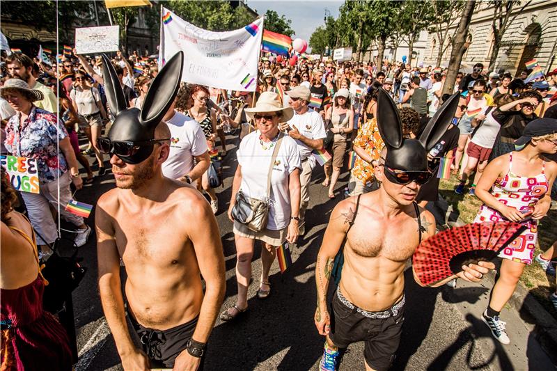 HUNGARY SOCIETY GAY PRIDE MARCH