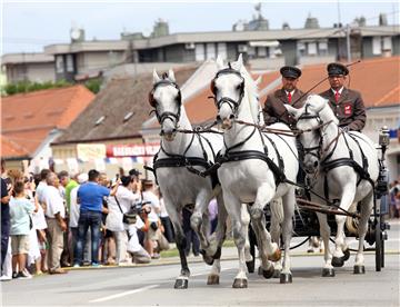 U svečanom mimohodu 50. đakovačkih vezova  gotovo 60 folklornih skupina iz RH i svijeta