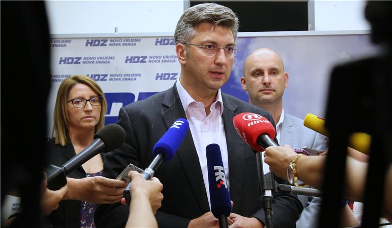 HDZ open for partnership with Patriotic Coalition parties and others, says Plenkovic