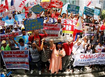 PHILIPPINES SOUTH CHINA SEA DISPUTE PROTEST