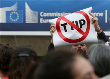 BELGIUM TTIP NEGOCIATION PROTEST