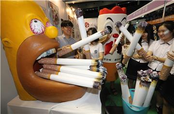 SOUTH KOREA SCHOOLS ANTI SMOKING CAMPAIGN