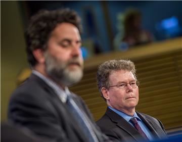 BELGIUM EU TTIP NEGOTIATION PRESSER