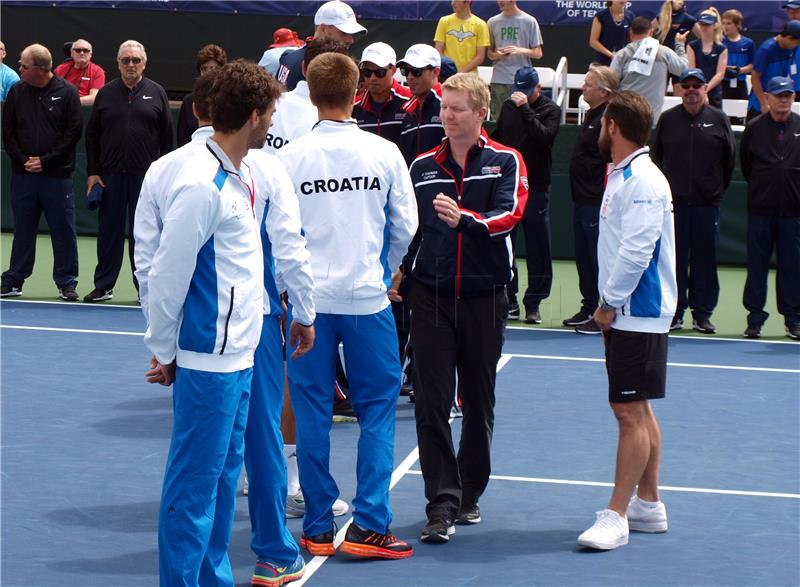  Davis Cup, četvrtfinale, prvi dan: SAD - Hrvatska