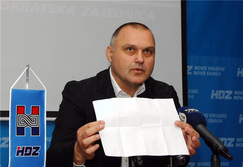 HDZ: Damir Jelić održao konferenciju za medije