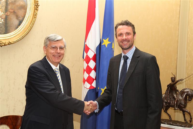 Croatian parliament speaker receives incoming British ambassador