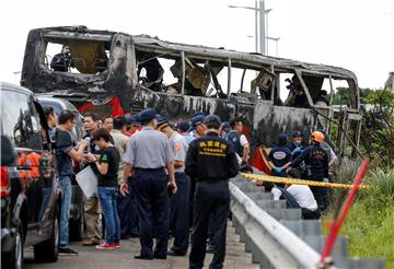 TAIWAN TOURIST COACH FIRE