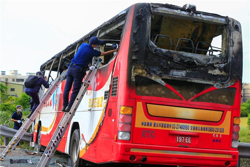 TAIWAN TOURIST COACH FIRE