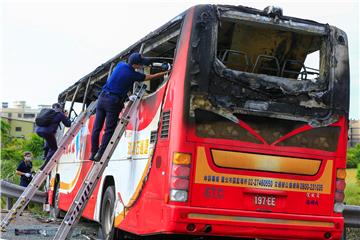 TAIWAN TOURIST COACH FIRE