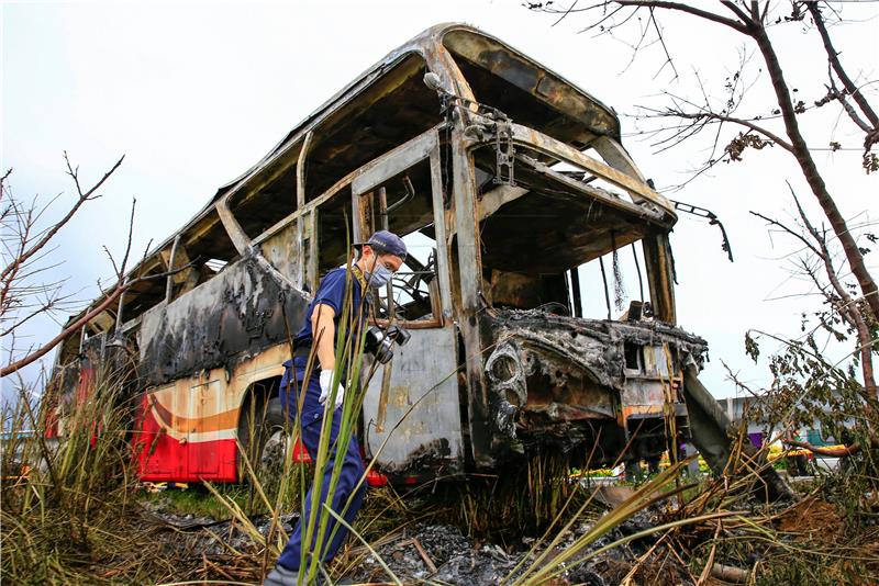 TAIWAN TOURIST COACH FIRE