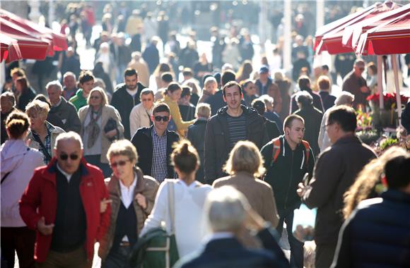 Croatia's population declining