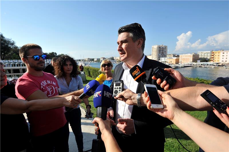 Zadar: Milanović dao izjavu za medije