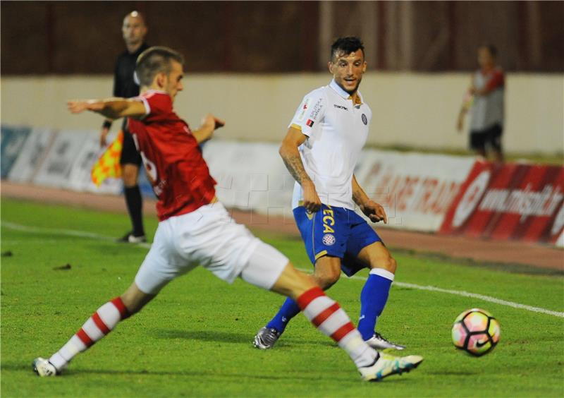 Prva HNL: Split - Hajduk 0-0 (poluvrijeme)