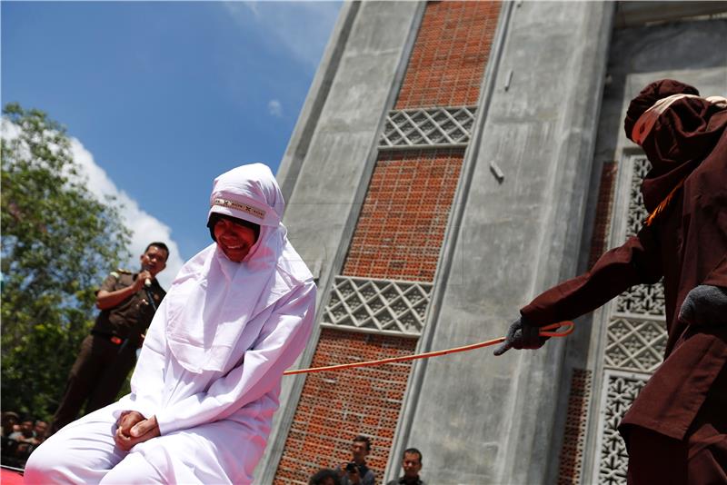 INDONESIA ACEH WHIPPING PUNISHMENT