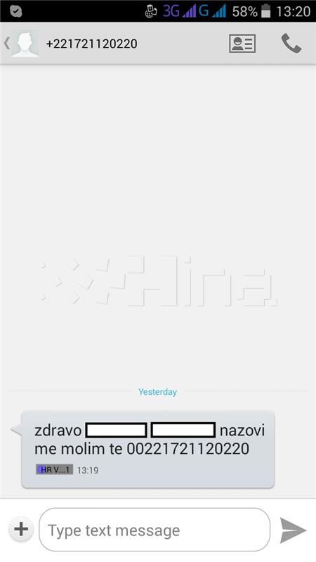 Hakom upozorava da se ne nasjeda na lažne personalizirane SMS poruke 