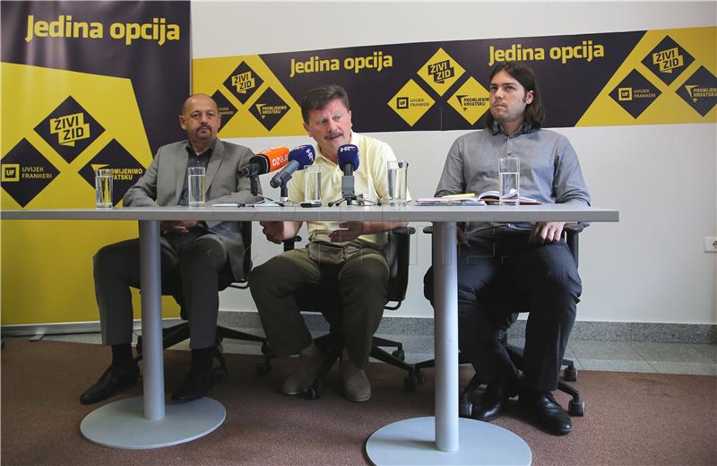 Konferencija za medije koalicije "Jedina opcija" i socijalnih partnera