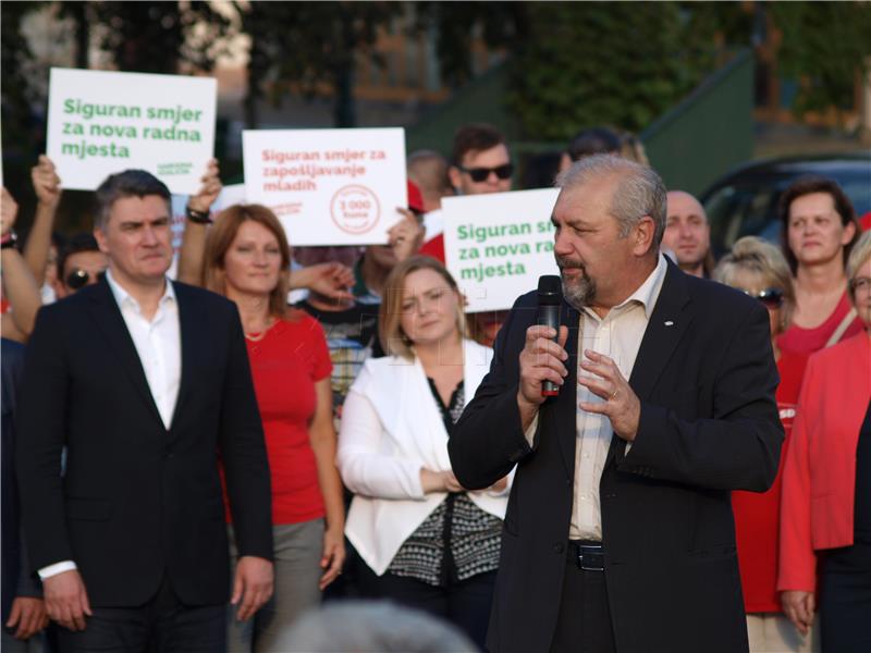 Predizborni skup Narodne koalicije u Varaždinu