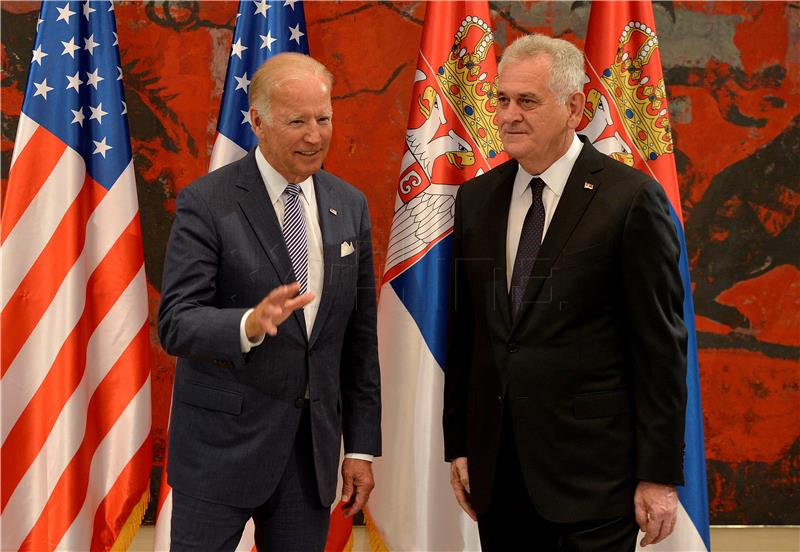 Nikolic tells Biden US, Serbia share common values