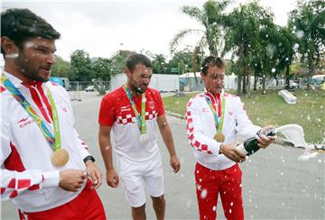 RIO2016: Jedrenje, 470, Fantela i Marinić - dodjela medalja