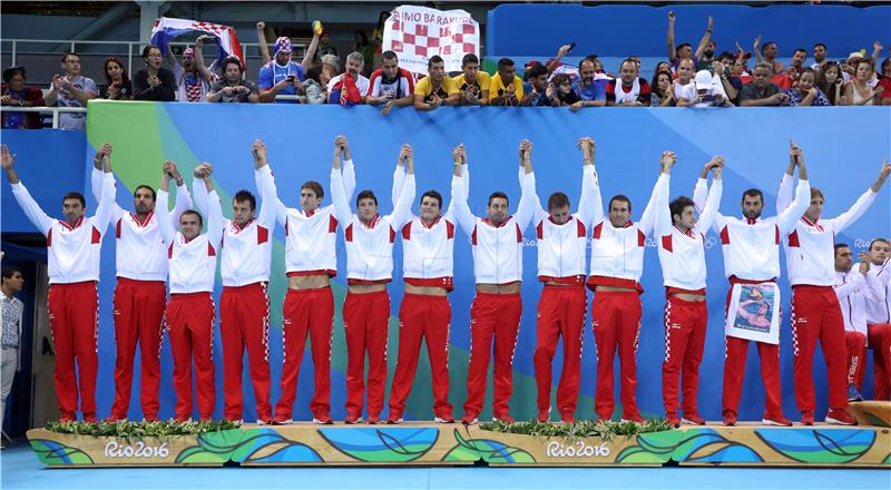 RIO2016: Hrvatska osvojila srebro u vaterpolu - dodjela medalja