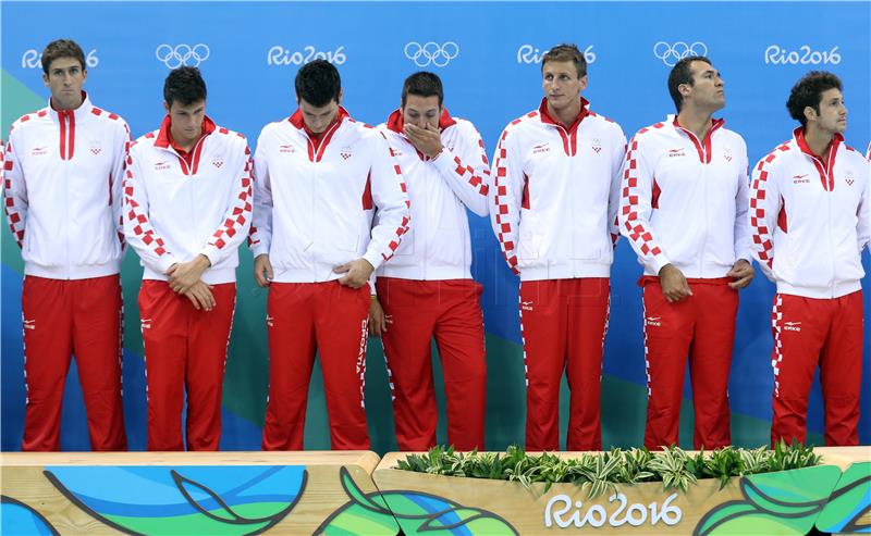 RIO2016: Hrvatska osvojila srebro u vaterpolu - dodjela medalja