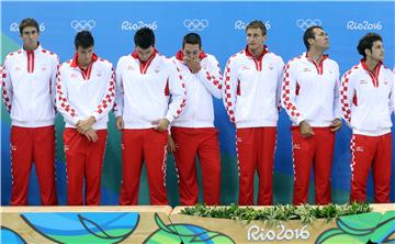 RIO2016: Hrvatska osvojila srebro u vaterpolu - dodjela medalja