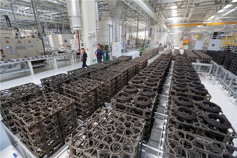 CHINA ECONOMY AUDI TRANSMISSION PRODUCTION OPENS