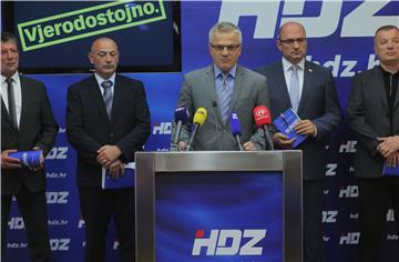 Tiskovna konferencija HDZ-a 