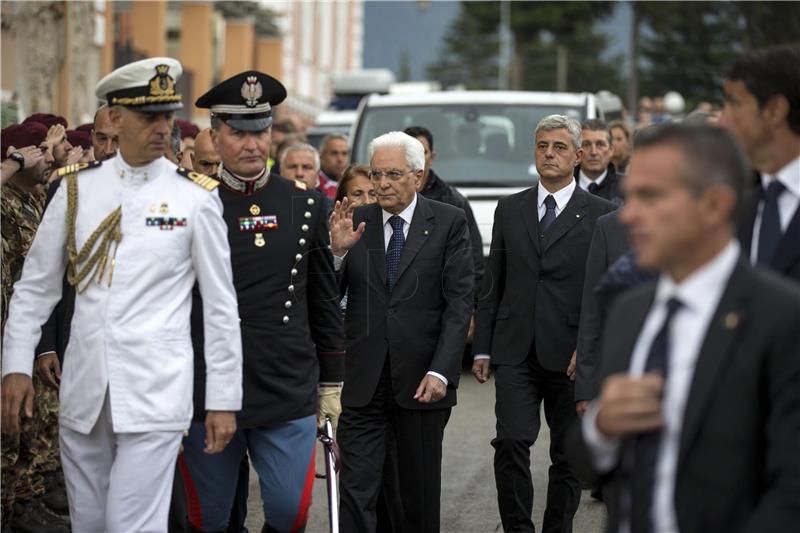 ITALY EARTHQUAKE AFTERMATH STATE FUNERAL