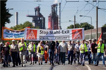 GERMANY THYSSENKRUPP STEEL PROTEST