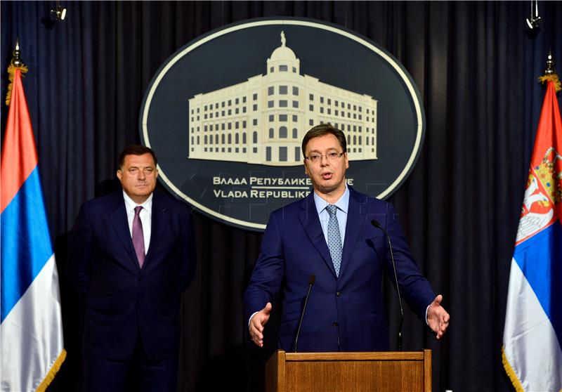 Vucic disappointed with Dodik's referendum statements