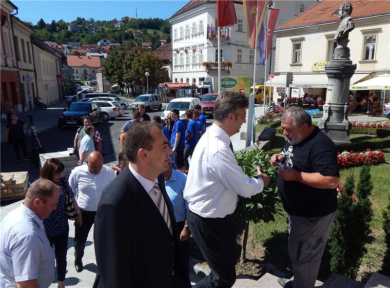 Plenković u obilasku III. izborne jedinice posjetio Krapinu