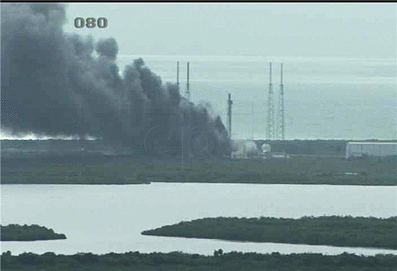 USA SPACEX ROCKET EXPLOSION